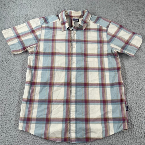 Patagonia Other - Patagonia Shirt Mens Large Blue "Go To" Hiking Trail Plaid Hipster 52690 Outdoor